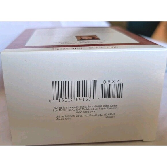 Hallmark Keepsake Celebration Barbie Ornament Special 2000 1st Edition New - Picture 7 of 7